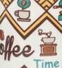 Coffee Time 320ml White & Brown Ceramic (Set of 2) Coffee Mug