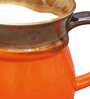 Premium 320ml Orange & Brown Ceramic Coffee Mug