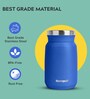 Premium 500ml Blue Colour Stainless Steel Airtight Jar Container