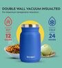 Premium 500ml Blue Colour Stainless Steel Airtight Jar Container
