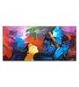 Premium Abstract Painting Of Lord Radha Krishna