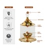 (1Pc) Gold Metal Akhand Jyot Diya