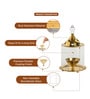(1Pc) Gold Metal Akhand Jyot Diya