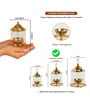 (1Pc) Gold Metal Akhand Jyot Diya