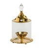 (1Pc) Gold Metal Akhand Jyot Diya