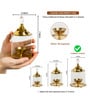 (1Pc) Gold Metal Akhand Jyot Diya