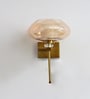 Premium Amber Kachori Glass Wall Sconce