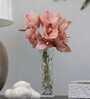 Premium Artificial Orchid Flower Bunch  with 6 Flower Heads (Pink)