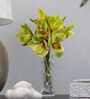Premium Artificial Orchid Flower Bunch with 6 Flower Heads(Green) Premium Artificial Orchid Flower Bunch with 6 Flower Heads(Green)