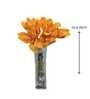 Premium Artificial Orchid Flower Bunch with 6 Flower Heads (Orange)