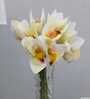 Premium Artificial Orchid Flower Bunch with 6 Flower Heads(White) Premium Artificial Orchid Flower Bunch with 6 Flower Heads(White)