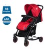 Premium Baby Pram with Rocker Function, Rotating Wheels & Adjustable Seat in Red Colour