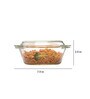Premium Borosilicate Glass Casserole with Lid