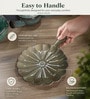 Rustic Ceramic Pizza Platter With Handle