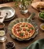 Rustic Ceramic Pizza Platter With Handle