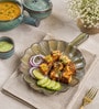 Rustic Ceramic Pizza Platter With Handle