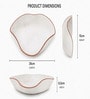 White Ceramic Square Wave Platter