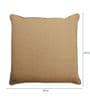 Beige Solid Cotton 24 x 24 Inches Cushion Covers (Set of 2)
