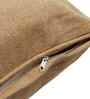Beige Solid Cotton 24 x 24 Inches Cushion Covers (Set of 2)