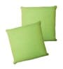 Green Solid Cotton 24 x 24 Inches Cushion Covers (Set of 2)