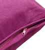 Purple Solid Cotton 24 x 24 Inches Cushion Covers (Set of 2)