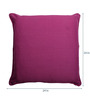 Purple Solid Cotton 24 x 24 Inches Cushion Covers (Set of 2)