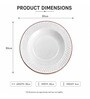 Cream Ceramic Textured Serving Plate (Set Of 2)