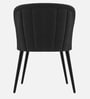 Premium Curved Accent Chair In Dark Grey Colour