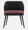 Premium Curved Accent Chair In Dark Grey Colour
