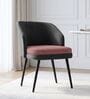 Premium Curved Accent Chair In Dark Grey Colour