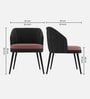 Premium Curved Accent Chair In Dark Grey Colour