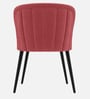 Premium Curved Accent Chair In Pink Colour