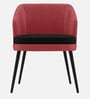 Premium Curved Accent Chair In Pink Colour