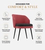 Premium Curved Accent Chair In Pink Colour