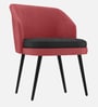 Premium Curved Accent Chair In Pink Colour