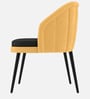 Premium Curved Accent Chair In Yellow Colour