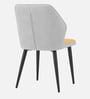 Premium Curved Accent Chair In Yellow Colour