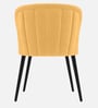 Premium Curved Accent Chair In Yellow Colour