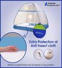 Premium Double Bed King Polyester Mosquito Net In Blue