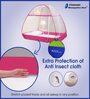 Premium Double Bed King Polyester Mosquito Net In Pink