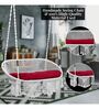 Premium 2 seater Polyester Swing in White & Red Colour