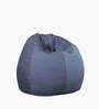 Kitsune XXXL Fabric Bean Bag Filled with Beans In Ice Blue Colour