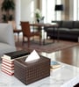 Premium Faux Leather Tissue Holder Box