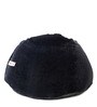 Premium Fur XXL Bean Bag with Beans in Black Colour