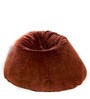 Premium Fur XXL Bean Bag with Beans in Brown Colour