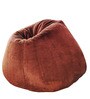 Premium Fur XXL Bean Bag with Beans in Brown Colour