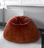 Premium Fur XXL Bean Bag with Beans in Brown Colour