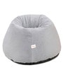 Premium Fur XXL Bean Bag with Beans in Grey Colour
