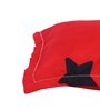 Red Geometric 200 TC Poly Cotton 1 Single Bedhseet with 1 Pillow Cover