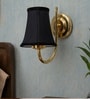 Premium Gold Wall Light with Black Cotton Shade  Decor